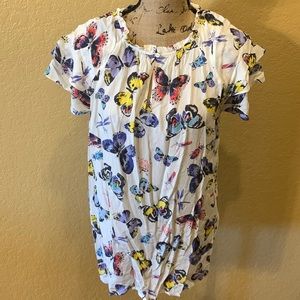 Old Navy short sleeve, butterfly top, size L, EUC | offer in description